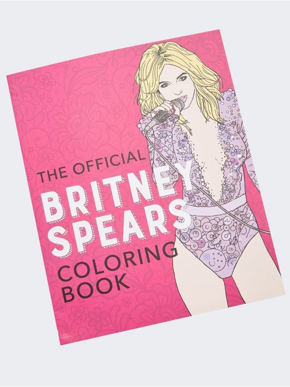 Hot Topic Pink & White Britney Spears Coloring Book